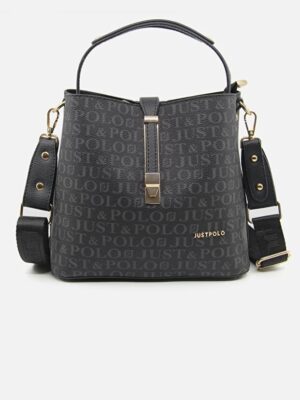 Structured Black Crossbody Handbag
