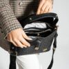 Structured Black Crossbody Handbag