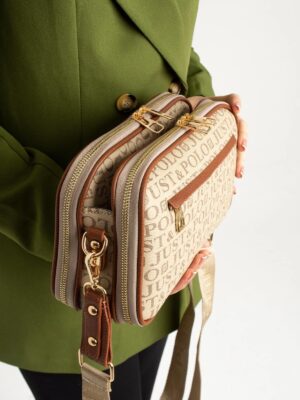 Women's Waterproof Printed Shoulder Bag with 5 Compartments