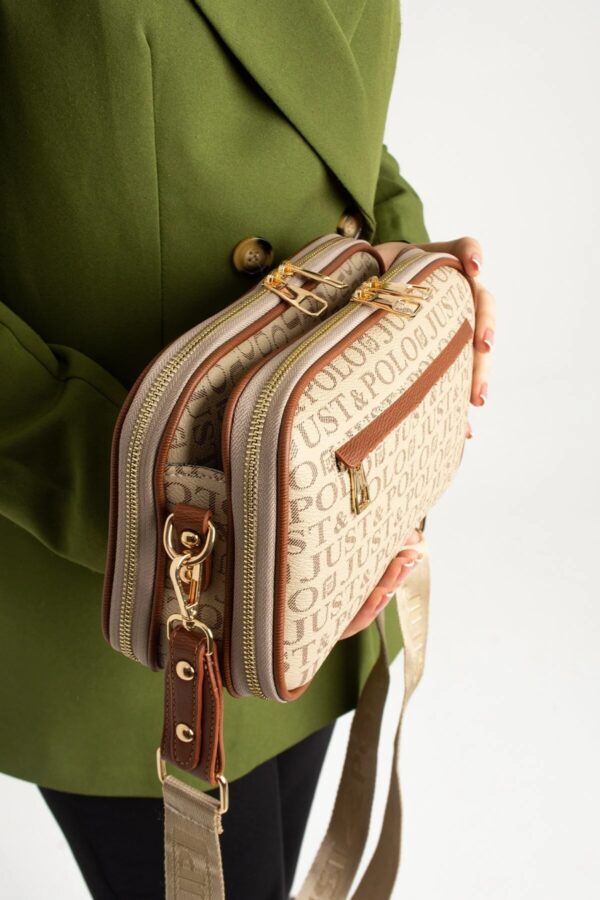 Women's Waterproof Printed Shoulder Bag with 5 Compartments