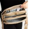 Multi-Section Waterproof Printed Women's Bag