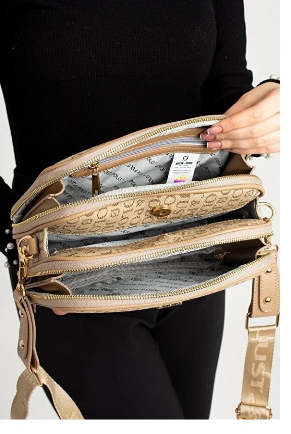 Multi-Section Waterproof Printed Women's Bag
