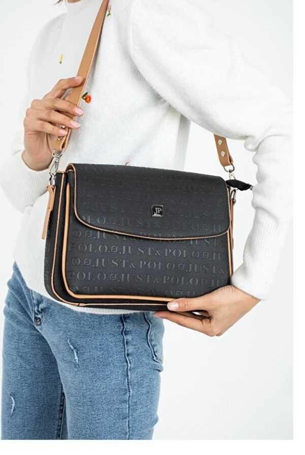 Adjustable Strap Textured Handbag for Women