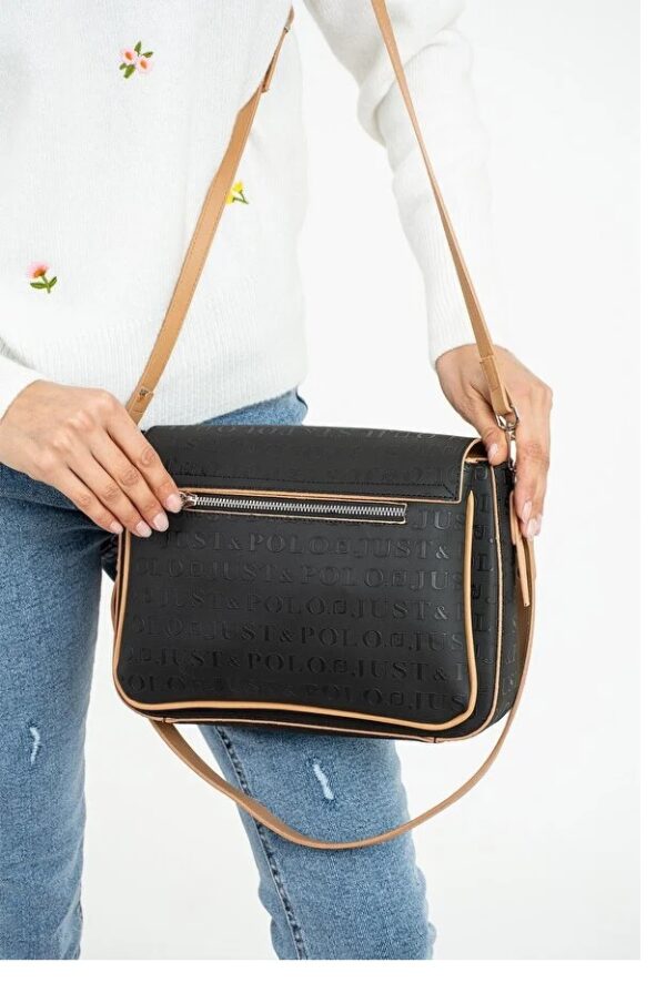 Adjustable Strap Textured Handbag for Women