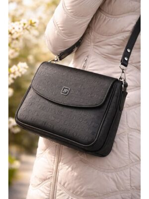 Just Polo Women's Large Embossed Shoulder Bag