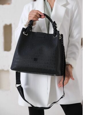 Modern Top Handle Tote with Adjustable Shoulder Strap