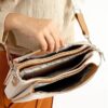 Adjustable Strap Textured Handbag for Women