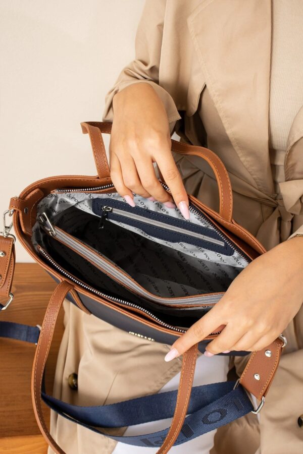 Large Women's Handbag with Long Strap