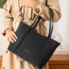 Women's Large Size Waterproof Lacost Fabric Long Strap