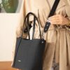 Women's Large Size Waterproof Lacost Fabric Long Strap