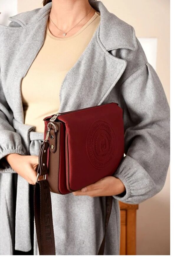 Adjustable Strap Textured Handbag for Women