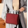 Adjustable Strap Textured Handbag for Women