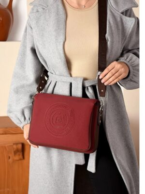 Adjustable Strap Textured Handbag for Women